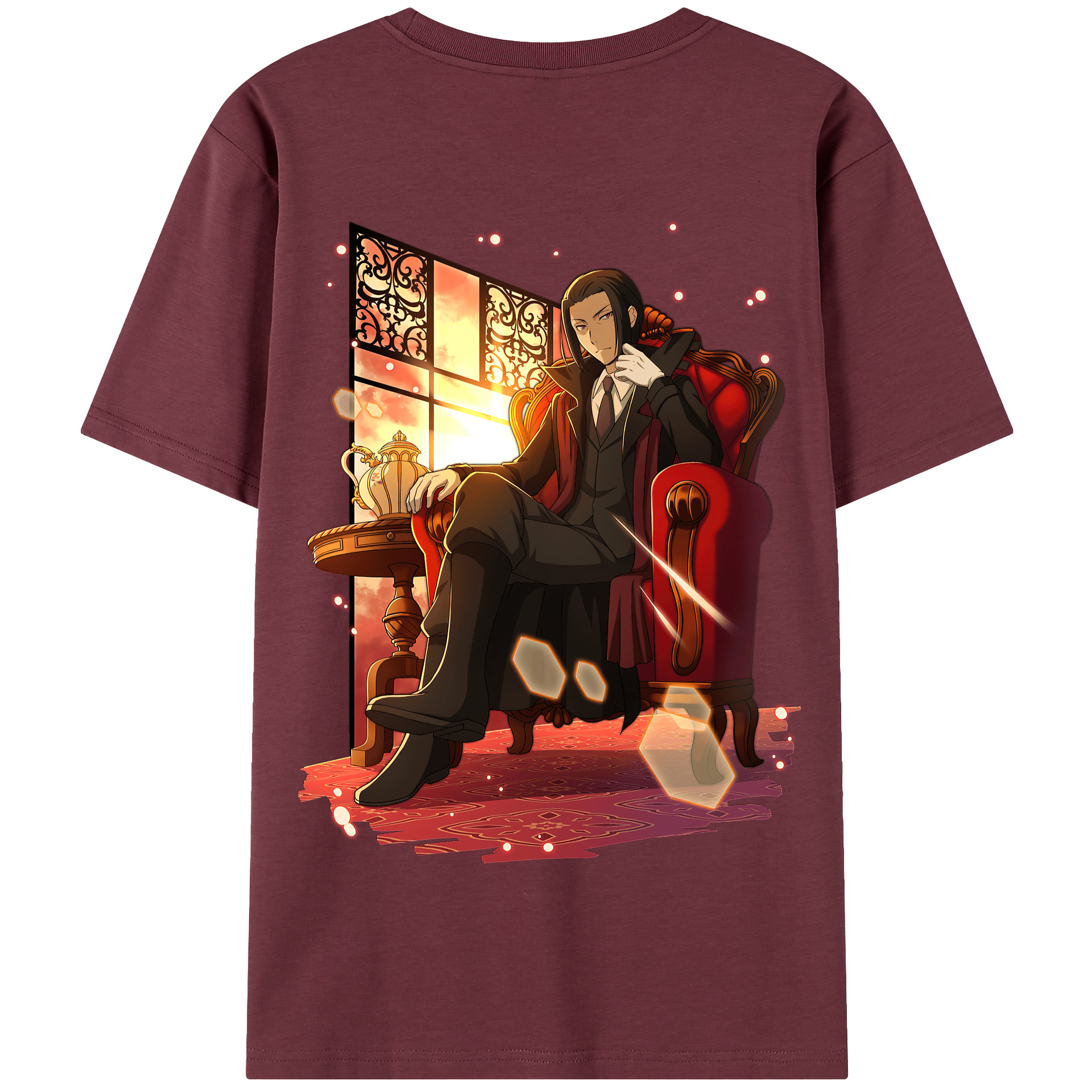 （画像用） 文豪ストレイドッグス Bungo Stray Dogs 綿100％半袖Tシャツ（背面プリント）
